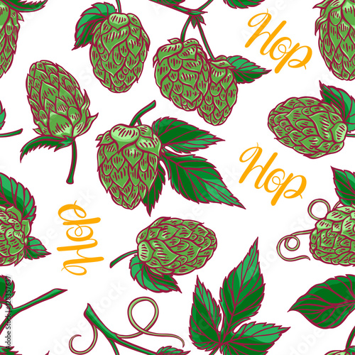 seamless colorful hops