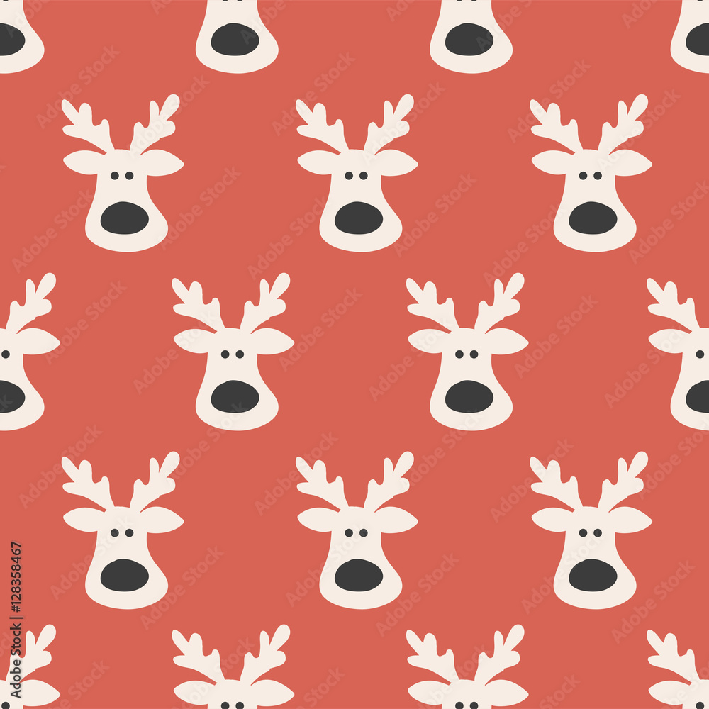 seamless reindeer pattern