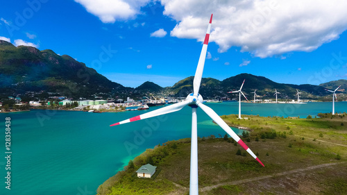 Windkraftwerk auf den Seychellen, 