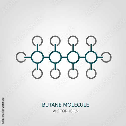 Butane Molecule Icon