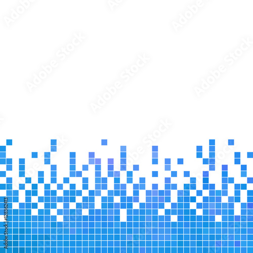 abstract vector square pixel mosaic background