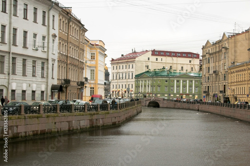 Saint-Petersburg. Russia. November 27 2016. View of Moyka river