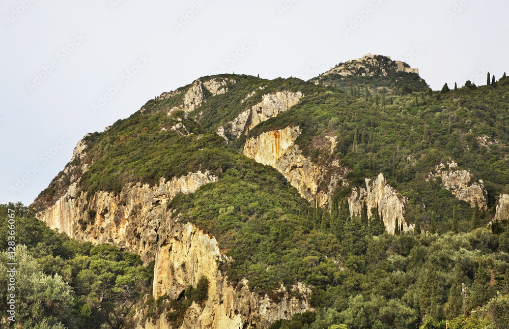 Mountains near Palaiokastritsa. Greece