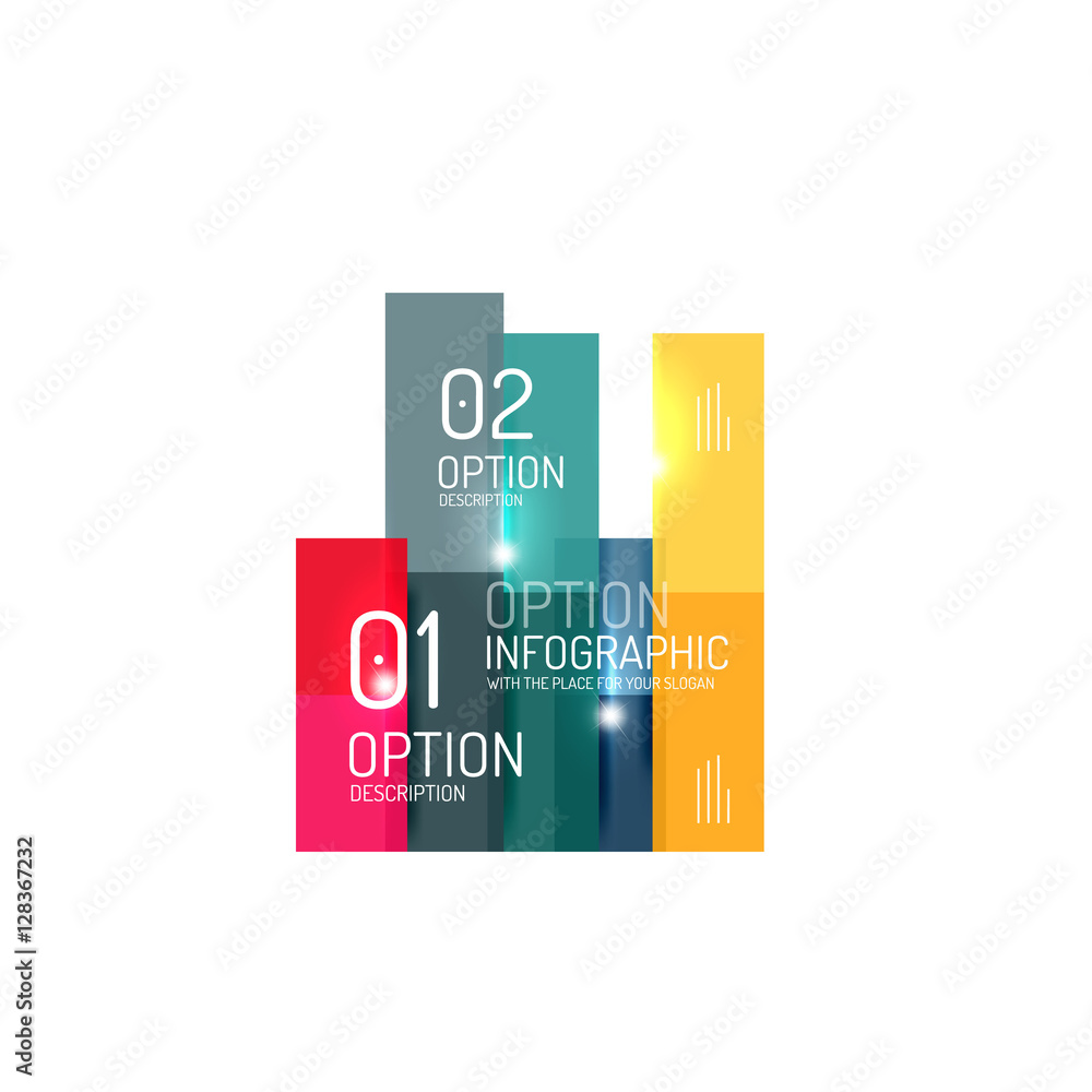 Vector business infographics, option select Vector business infographics, option select