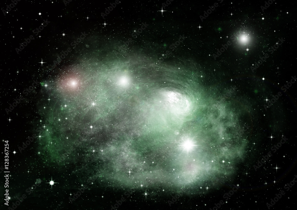 galaxy in a free space galaxy in a free space