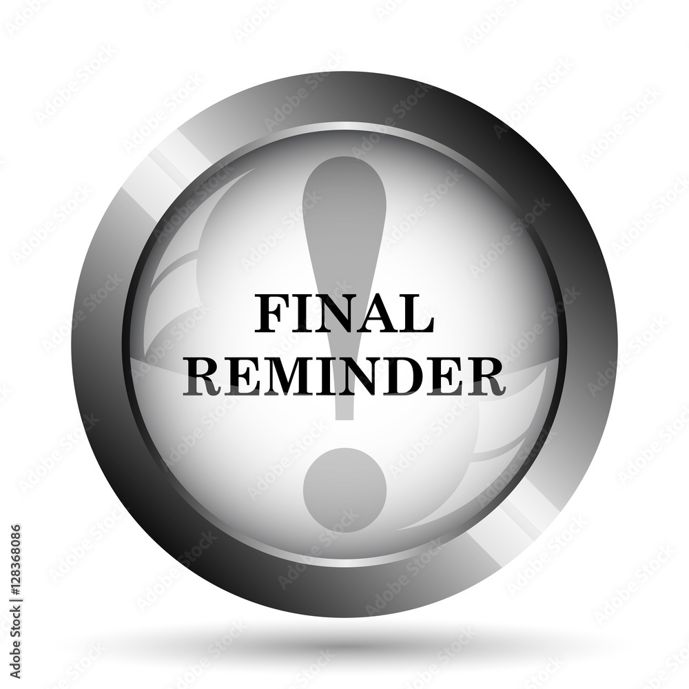 Final reminder icon Final reminder icon