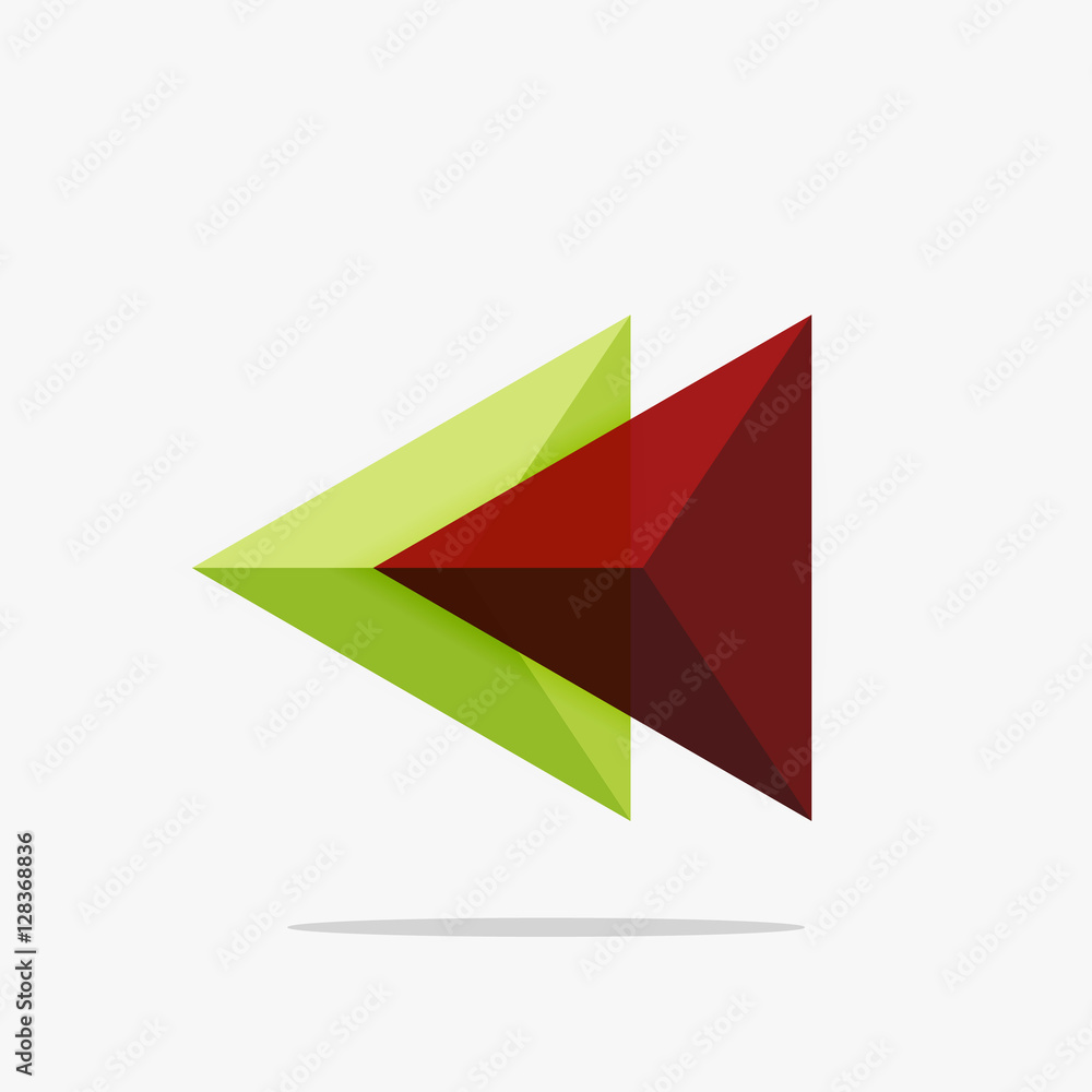Blank triangle layout business template Blank triangle layout business template
