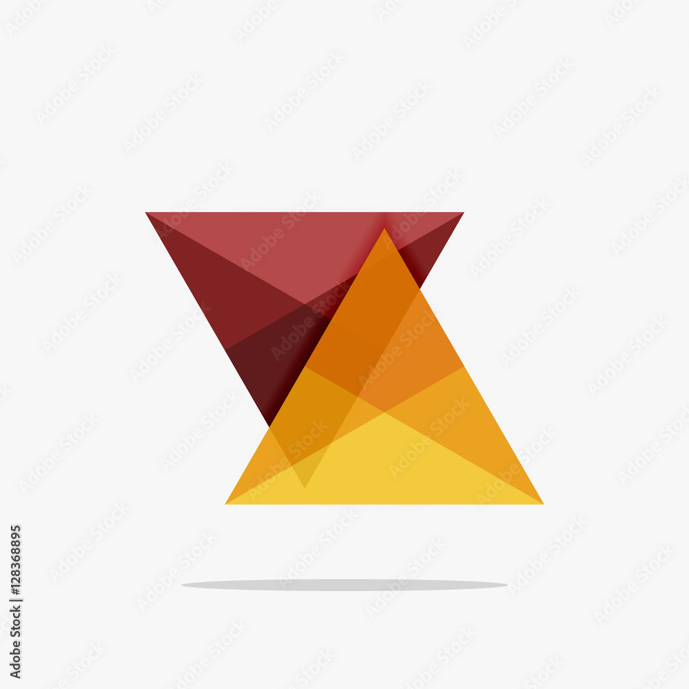 Blank triangle layout business template Blank triangle layout business template