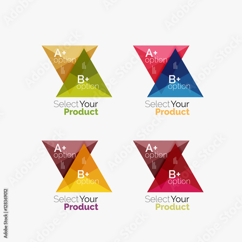 Set of triangle geometric business infographic templates Free Download Set of triangle geometric business infographic templates - GFXLoad