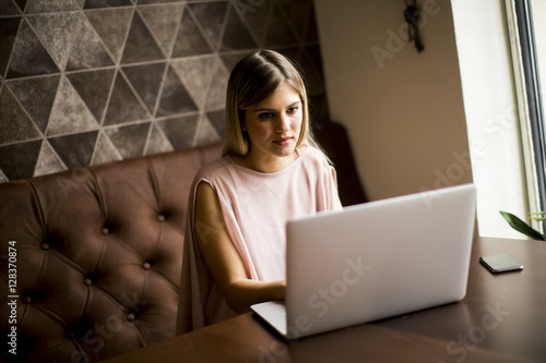 Young woman with laptop