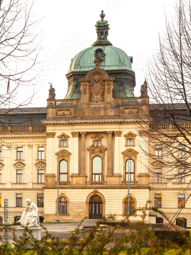 Historical building of Straka Academy, the seat of Governmen of Czech Republic in Prague