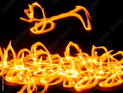 Blurred Light painting, Abstract of lighting equipment. Abstract