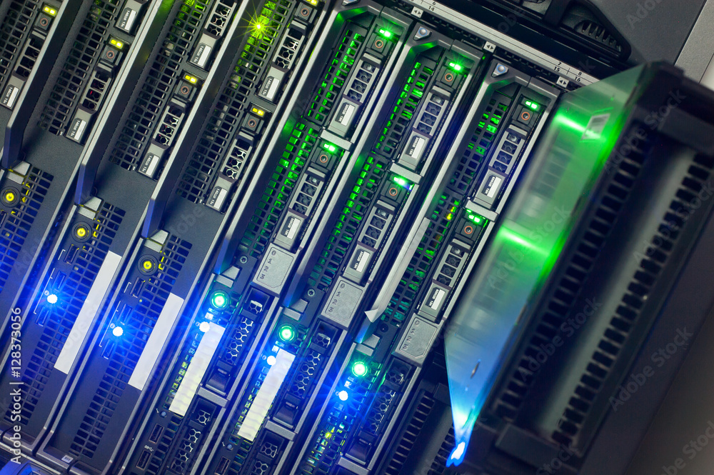 Network servers in data room Domestic Room Network servers in data room Domestic Room