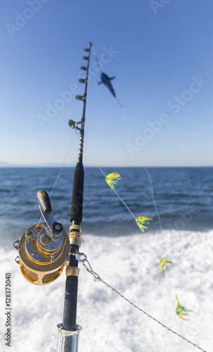Sport Fishing and wave