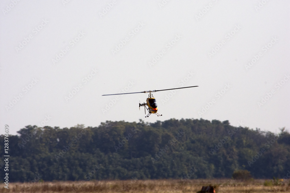 Obraz premium 3d helicopter rc - trex 700