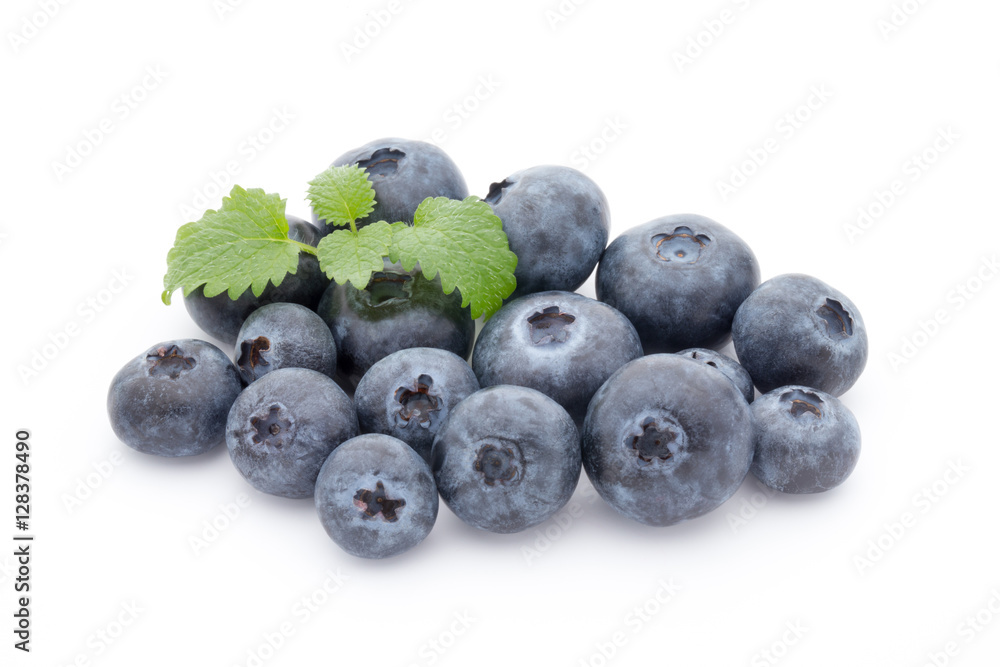 Group of fresh juisy blueberries isolated on white background. Group of fresh juisy blueberries isolated on white background.