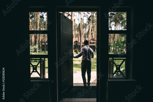 groom out of the door