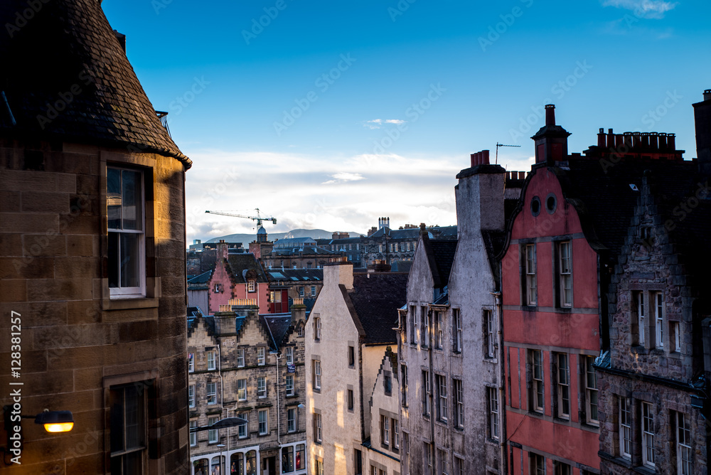 Naklejka premium Grassmarket skyline