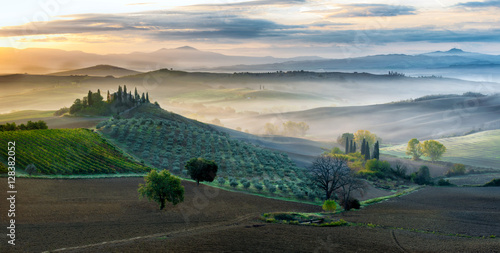 Early morning in San Quirico d´Orcia, Tuscany
