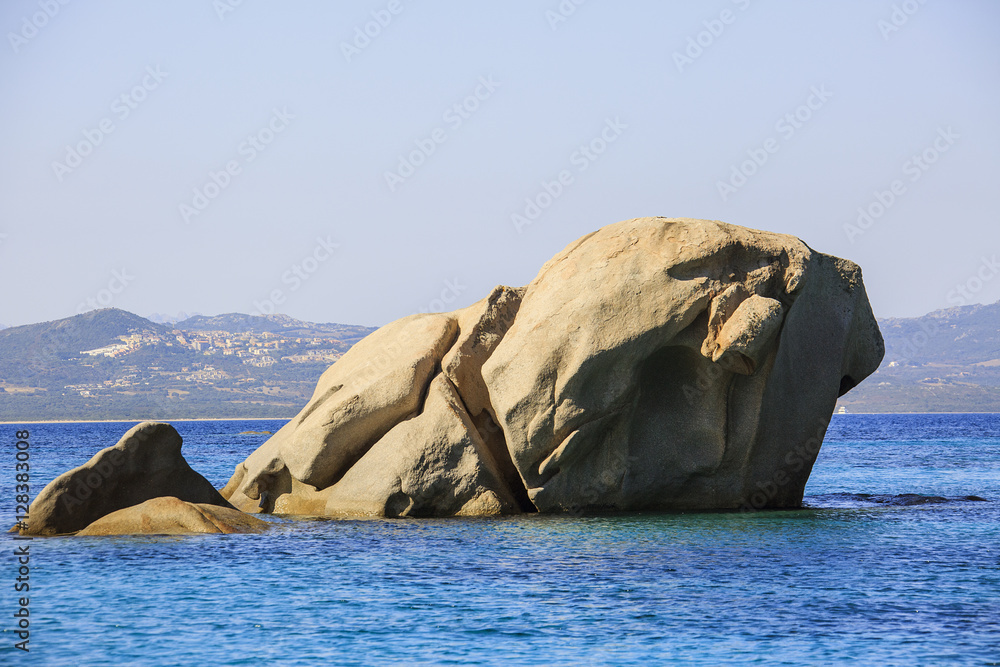 Fototapeta premium Arcipelago della Maddalena, la meravigliosa Sardegna e la spiaggia rosa.