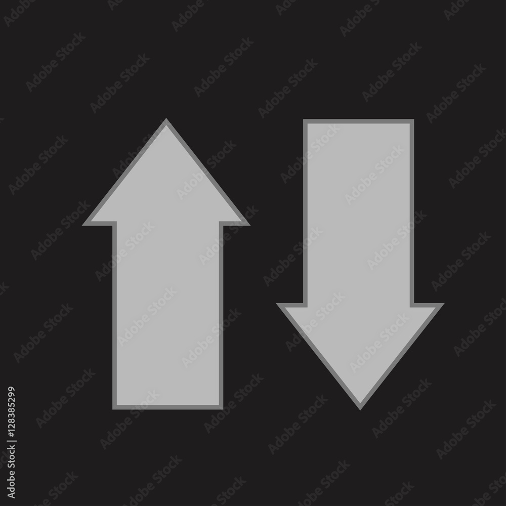 Up and Down Arrows Icon. Up and Down Arrows Icon.