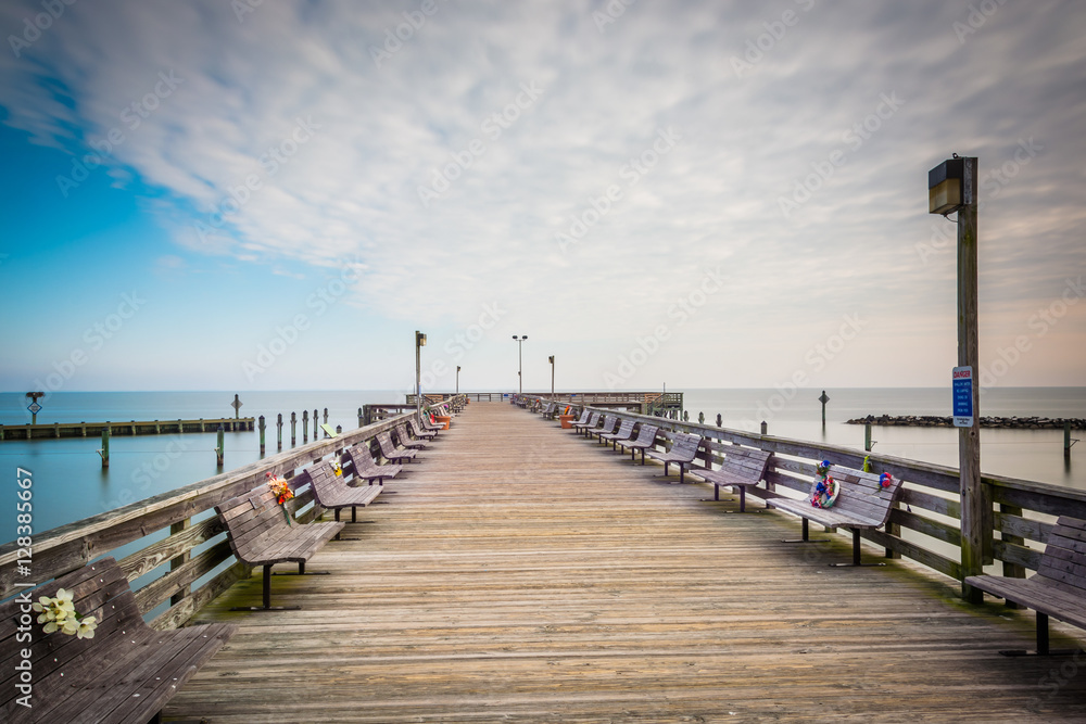 The fishing pier in North Beach, Maryland.