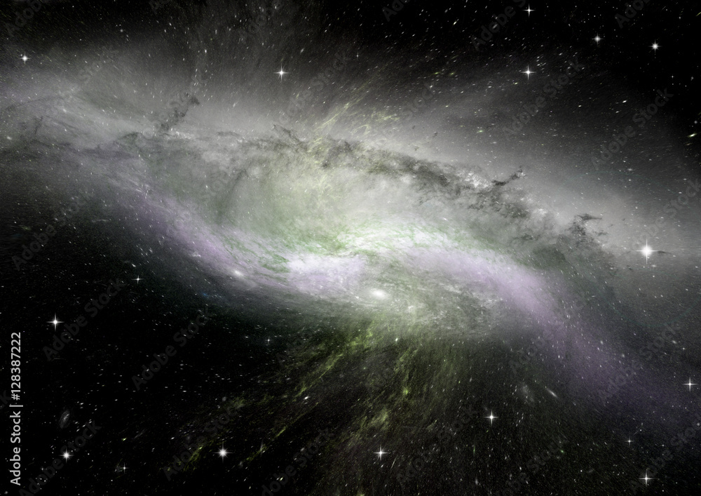 Obraz premium galaxy in a free space
