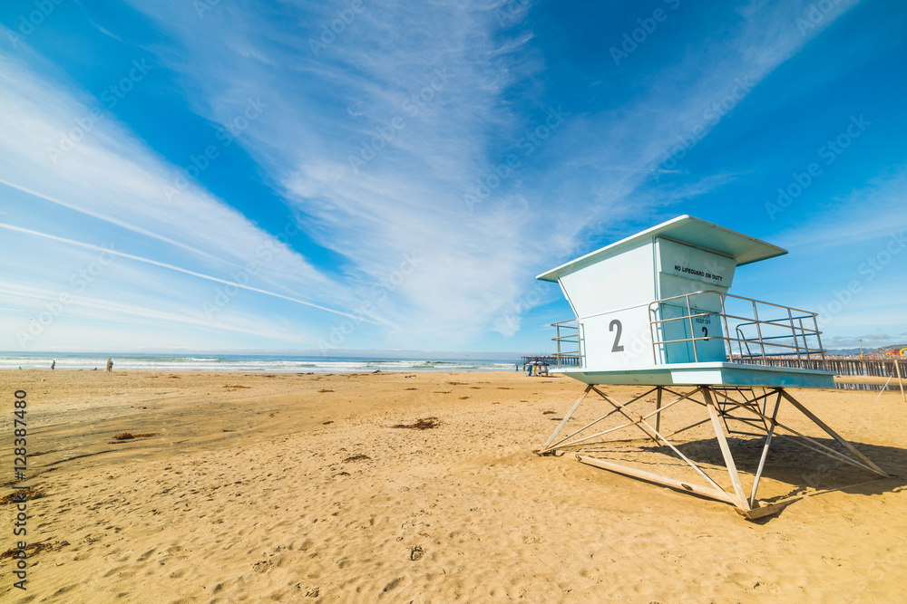 Lifeguard tower in Pismo Beach Lifeguard tower in Pismo Beach