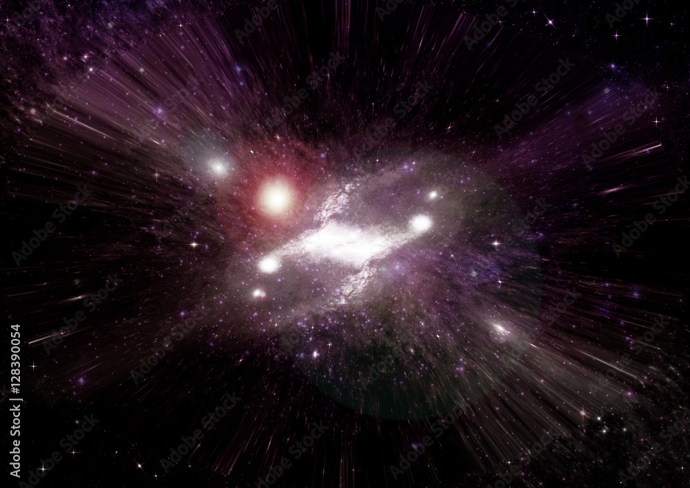 Fototapeta premium galaxy in a free space