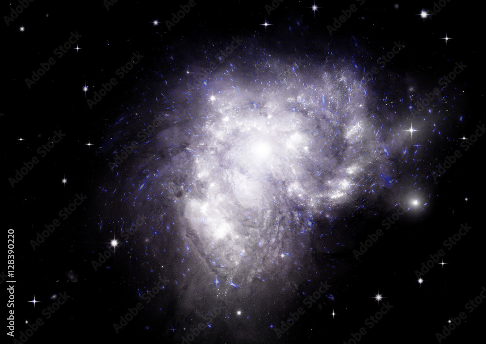 galaxy in a free space galaxy in a free space