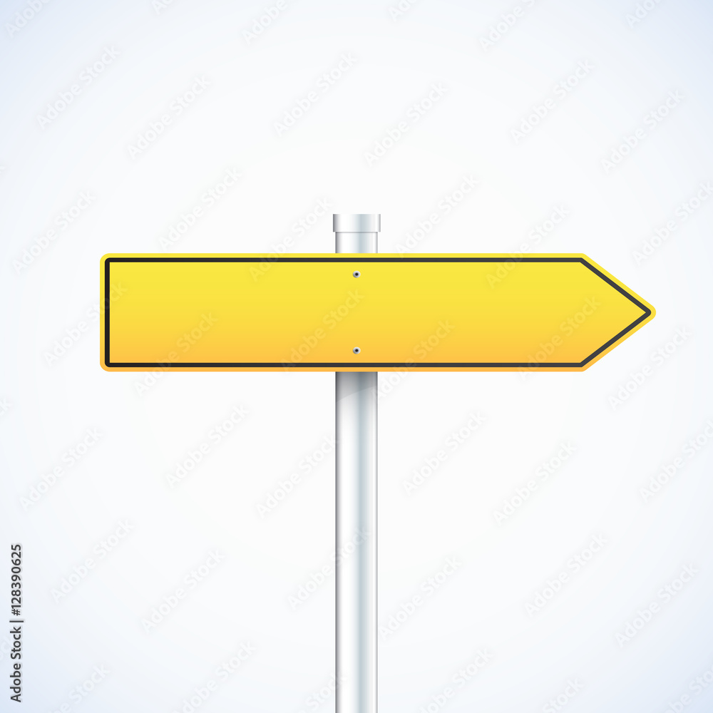 Vector orange waymark isolated Vector orange waymark isolated