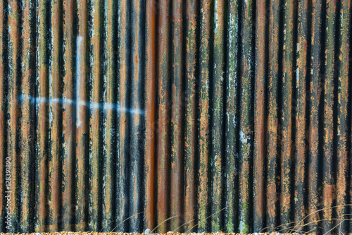 corrugated metal background texture