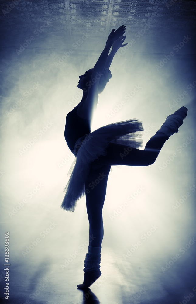 Naklejka premium ballerina silhouette