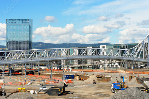 Photography Oslo city bridge background