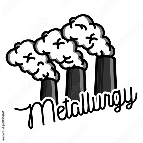 Color vintage Metallurgy emblem