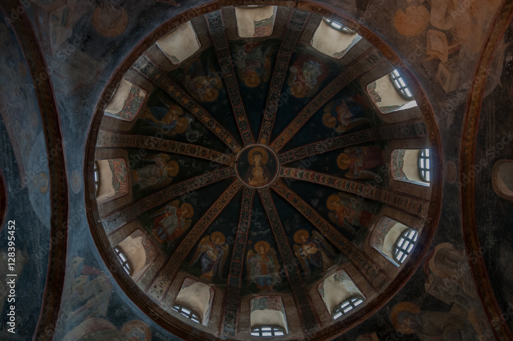 Fresco ceiling, Kariye Museum, Istanbul, Turkey