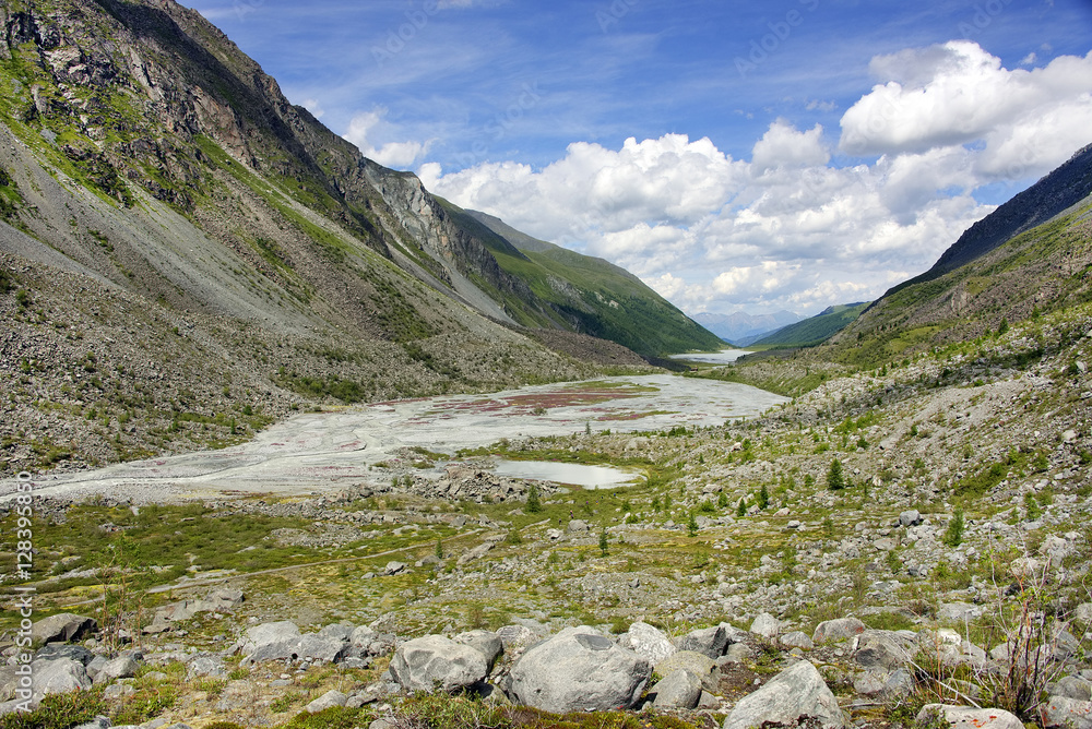 Akkem Valley in Altai Mountains Natural Park - UNESCO Natural Monument, Siberia, Russian Federation