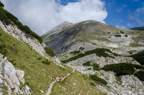 Trail path in Pirin mountain, Bulgaria