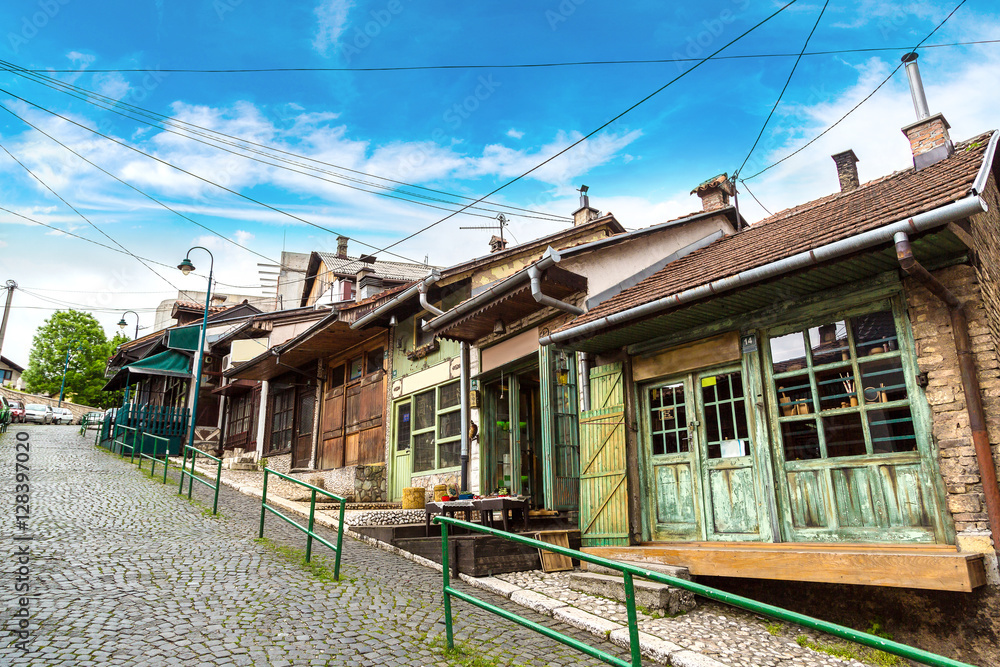 Historical center in Sarajevo