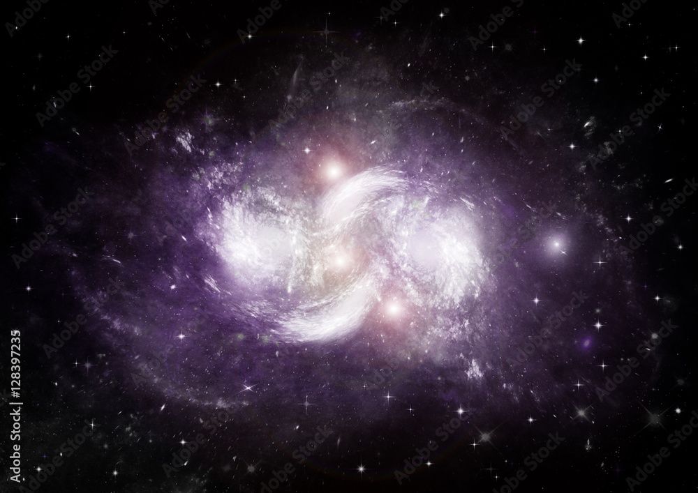 galaxy in a free space galaxy in a free space