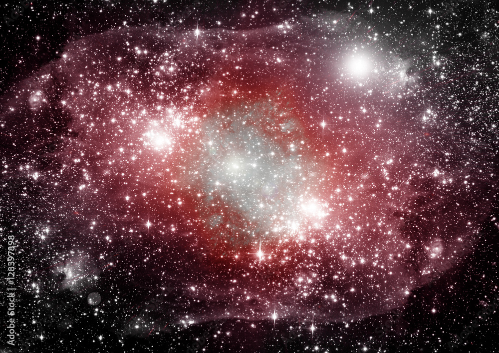 galaxy in a free space