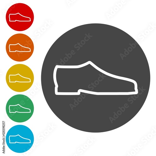 Mens dress shoe vector isolated