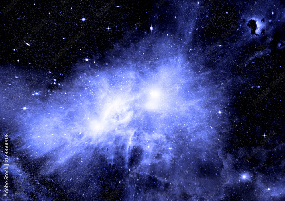 Naklejka premium galaxy in a free space