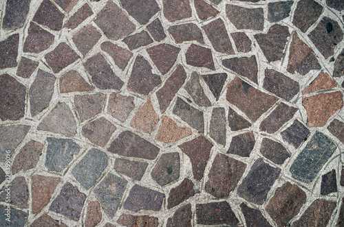 Ancient italian typical pavement, closeup pattern