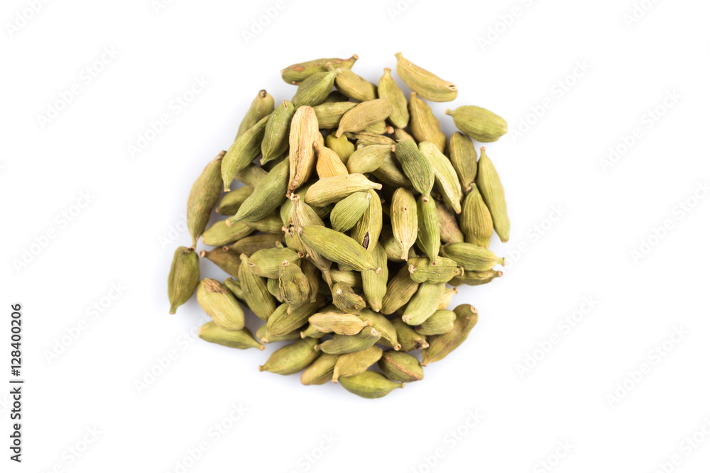 cardamom pods isolated on white cardamom pods isolated on white