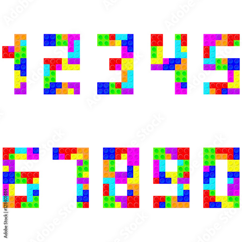 Tetris Digital Uhr Number