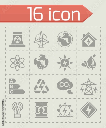 Vector Energetics icon set