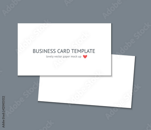 Business card template mock up
