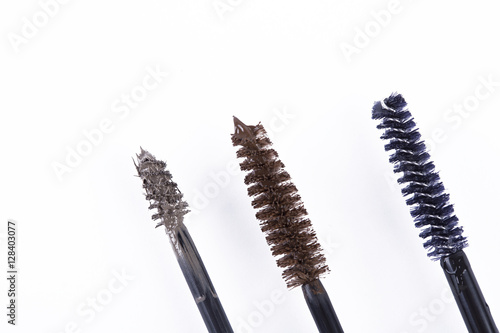 mascara brushes isolated