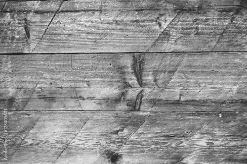 Barn wall abstract naturaly weathered wooden shabby rustic dirty planks closeup black and white background texture photo